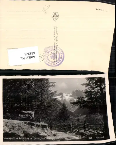 651325,Foto Ak Stillupp Zillertal Mayrhofen