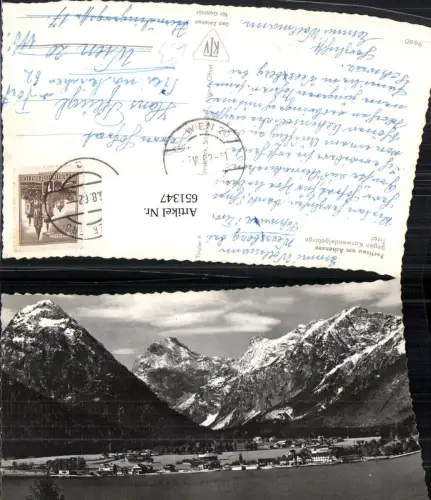 651347,Foto Ak Pertisau a. Achensee Karwendelgebirge Eben am Achensee