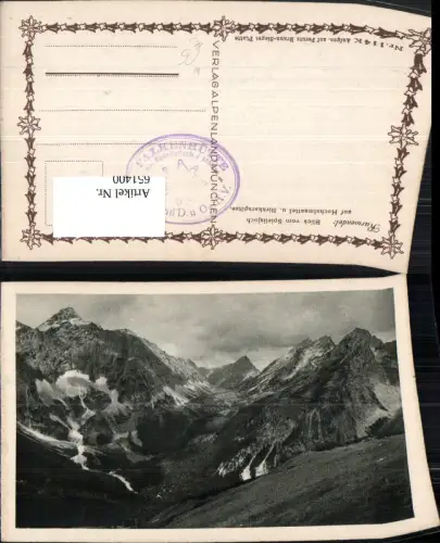 651400,Fügen Karwendel Blick v. Spielisjoch Spieljoch Hochalmsattel Birkkarspitze
