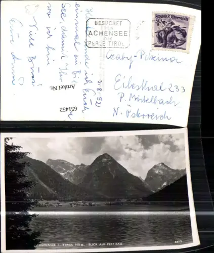 651452,Foto Ak Achensee i. Tirol Blick auf Pertisau Eben am Achensee
