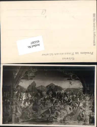 652207,Foto-AK Schwaz Fresken Franziskanerkloster pub Adolf Künz