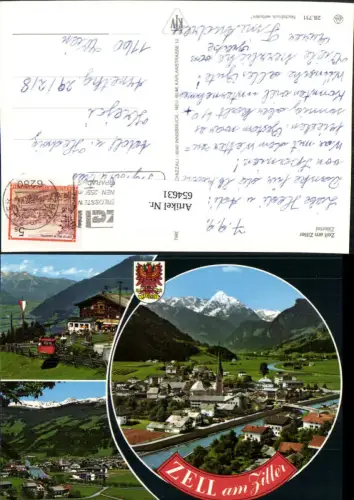 654631,Mehrbild Ak Zell am Ziller Zillertal Seilbahn
