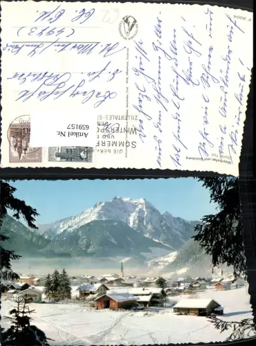659157,Mayrhofen mit Grünberg Zillertal Winteransicht
