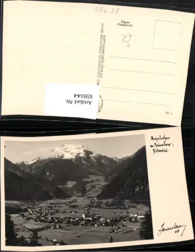 659244,Foto Ak Mayrhofen m. Grünberg Zillertal pub Hruschka 08