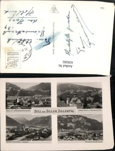 659282,Mehrbild Ak Zell a. Ziller Zillertal Maria Rast