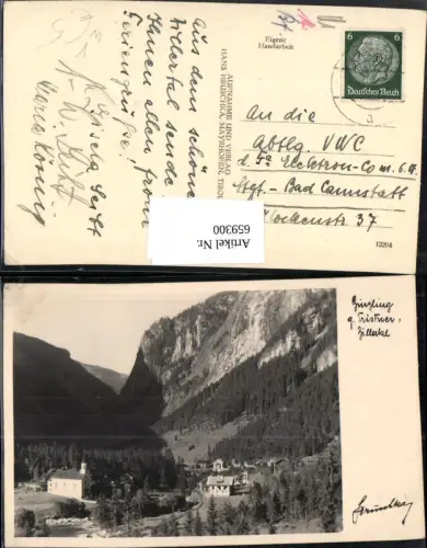 659300,Foto Ak Dornauberg-Ginzling Ginzling g. Tristner Zillertal Mayrhofen pub Hruschka