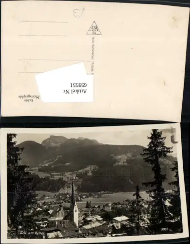 659551,Foto Ak Zell am Ziller Ansicht mit Kirche