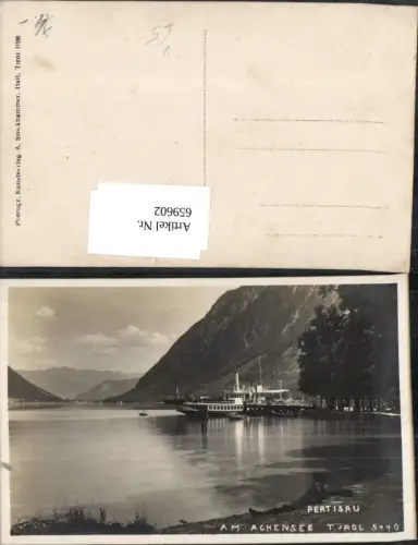 659602,Foto Ak Pertisau Eben a. Achensee Schiff Dampfer pub A. Stockhammer 5440
