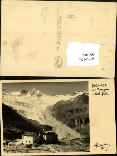 660186,Foto Ak Mayrhofen Berliner Hütte mit Waxeggkees u. Mösele pub Hans Hruschka 701