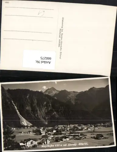 660275,Foto Ak Mayrhofen mit Ahornspitze Zillertal