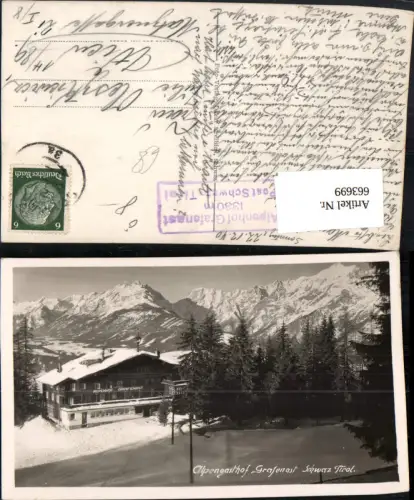 663699,Foto Ak Schwaz Alpengasthof Grafenast Wintersport