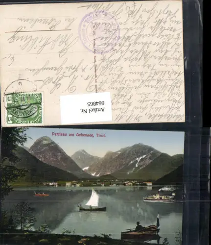 664865,Pertisau Eben a. Achensee Segelboote Schiff Dampfer