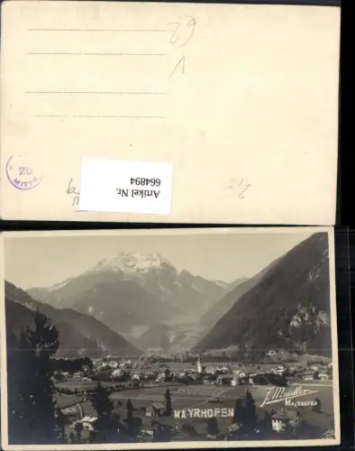 664894,Foto Ak Mayrhofen Ansicht pub F. Maidler