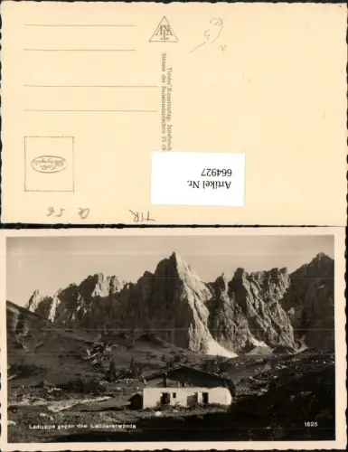 664927,Foto Ak Ladizalpe geg. d. Lalidererwände Eng Vomp