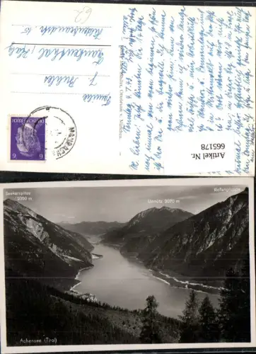 665178,Foto Ak Achensee Eben a. Achensee Seekarspitze Unnütz
