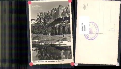 665650,Foto Ak Achenkirch Kleiner Ahornboden u. Lalidererwand Karwendel