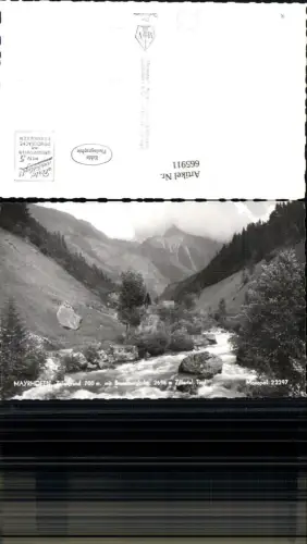 665911,Foto Ak Mayrhofen m. Brandbergkolm Zillertal