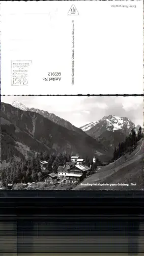 665912,Foto Ak Brandberg b. Mayrhofen geg. Grünberg