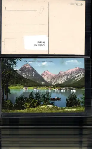 668348,Achensee Blick nach Pertisau Eben a. Achensee Ruderboot