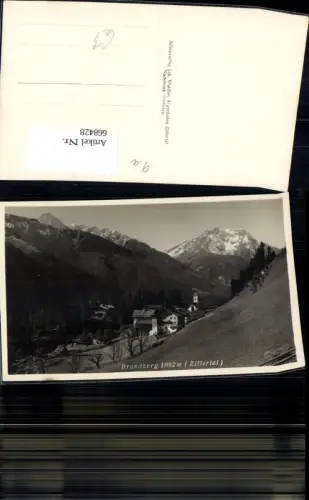 668428,Foto Ak Brandberg Zillertal Ansicht
