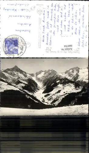 668704,Foto Ak Gerlos Blick v. d. Gerlostal-Alm i. Winter