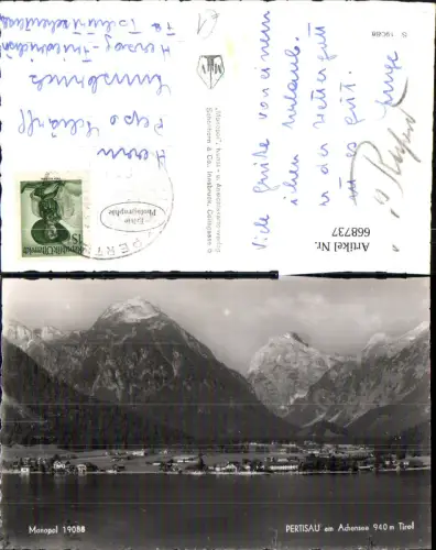 668737,Foto Ak Pertisau Eben a. Achensee Ansicht