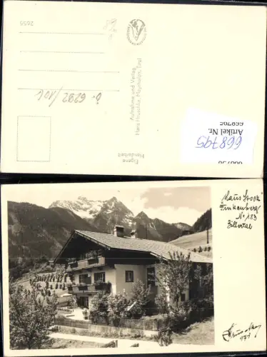 668795,Foto Ak Hausstock Finkenberg Zillertal pub Hans Hruschka 971