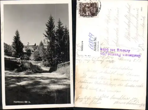 668819,Foto Ak Hochbrunn Gasthaus Pension Arzberg b. Schwaz