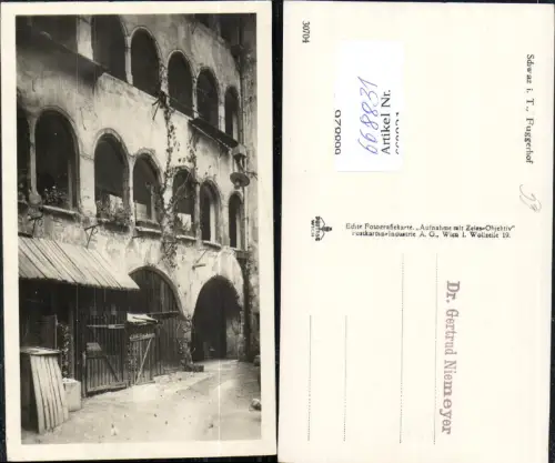 668831,Foto Ak Schwaz Fuggerhof pub Postiag 30704 Dr. Gertrud Niemeyer