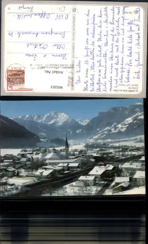 669201,Mehrbild Ak Zell a. Ziller Zillertal Blick auf Tristner Winteransicht