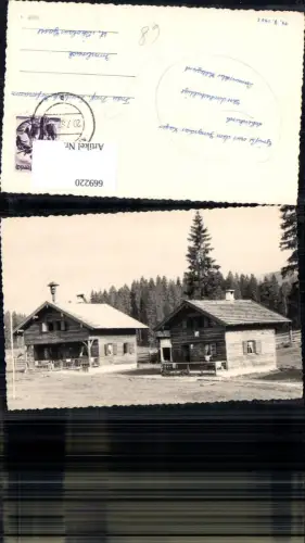 669220,Foto Ak Achenkirch Jungschar Lager Holzhäuser