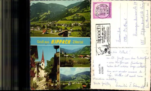 670280,Mehrbild Ak Hippach Zillertal Ansichten