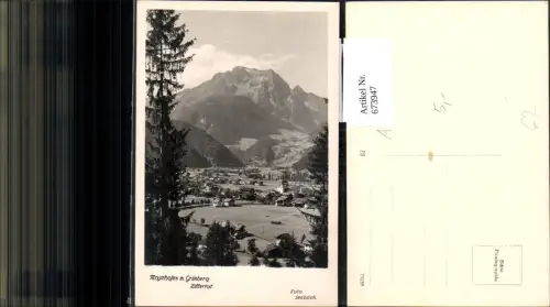 673947,Foto Ak Mayrhofen m. Grünberg Zillertal pub Foto Seeböck