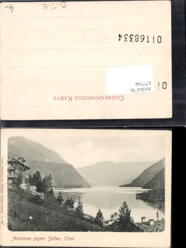 677744 Achensee bei Pertisau Eben Maurach gegen Süden 1900