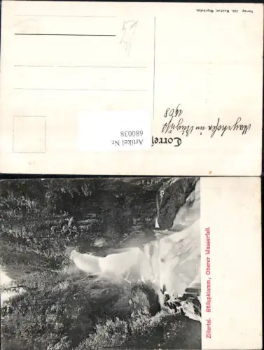 680038 Zillertal Stillupklamm Mayrhofen Tirol Wasserfall