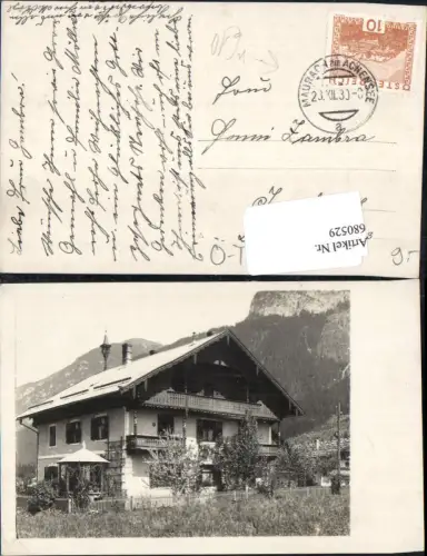 680529 seltene Foto-AK Haus Maurach Eben Pertisau am Achensee