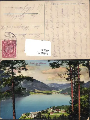 680543 Pertisau am Achensee Seehof pub Purger e Co.13434 n. Gablonz