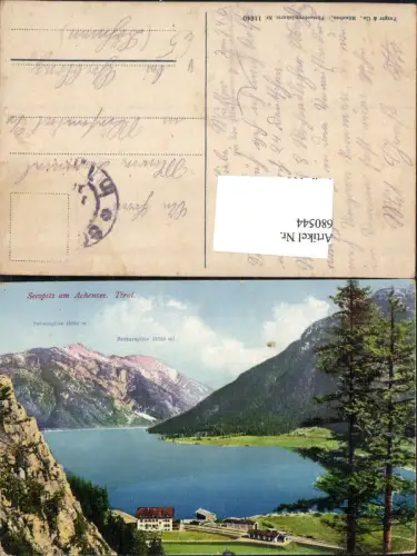 680544 Pertisau am Achensee Seespitz Hotel pub Purger e Co. 11640 n. Gablonz