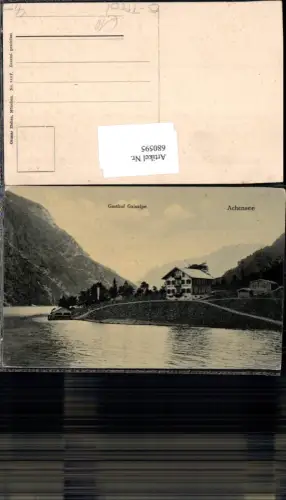 680595 Pertisau am Achensee Gasthaus Gaisalpe Maurach Achenkirch