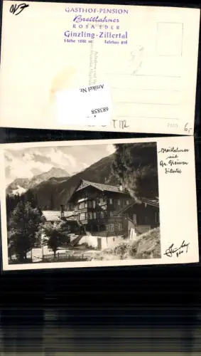 683858 Breitlahner im Zillertal Gasthaus Ginzling Dornauberg Mayrhofen pub Hruschka 760