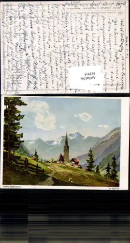 683935 Künstler AK Ludwig Gschosmann Zillertal Ginzling Dornauberg Mayrhofen pub Wiechmann 9265