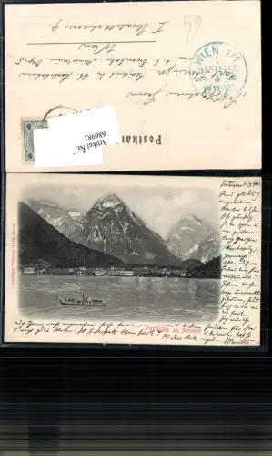 686981 Pertisau am Achensee tolle AK Boot 1900
