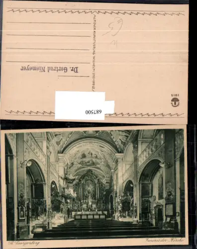 687500 St. Georgenberg bei Stans Fiecht Stempel Dr. Gertrud Niemeyer