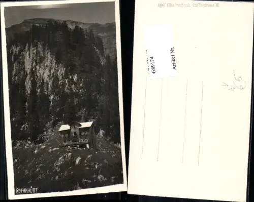 689174 Rofanhütte Eben am Achelsee Maurach Pertisau pub Adolf Künz