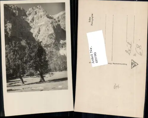 689190 Foto-AK Karwendel Ahornboden Vomp Eng Hinterriß