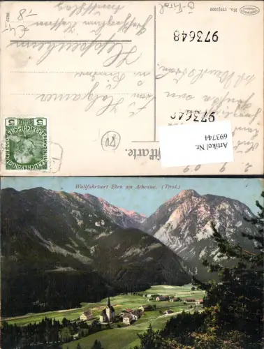 693744 Eben Maurach Pertisau am Achensee pub Robert Warger 178/1909 gel Heppenheim