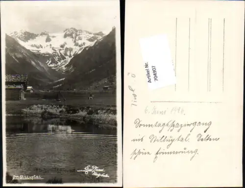704907 Foto-AK Ernst Pfund Mayrhofen Stilluptal