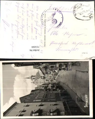 713264 Schwaz Tirol Straßenansicht Feldpost Reservelazarett Schwaz Lazarett