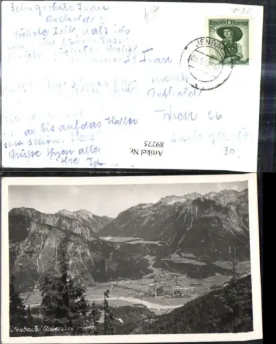 89275,Foto Ak Jenbach Achensee i. Hintergrund