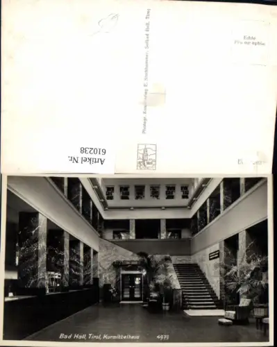 610238,Foto Ak Bad Hall i. Tirol Kurmittelhaus Innenansicht
